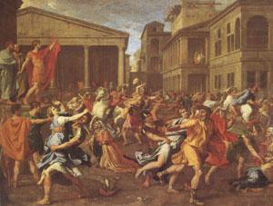 Nicolas Poussin The Rape of the Sabines (mk05) oil painting picture